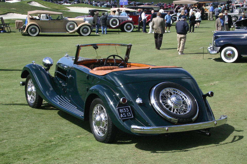 <b>1936 Talbot-Lago T120 Sports Cabriolet</b><br />Chassis no. 85722<br />Engine no. 66148
