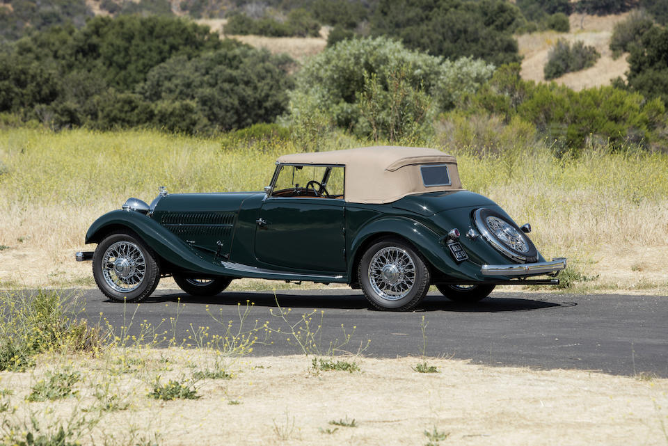 <b>1936 Talbot-Lago T120 Sports Cabriolet</b><br />Chassis no. 85722<br />Engine no. 66148