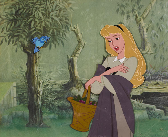 A celluloid of Briar Rose from Sleeping Beauty