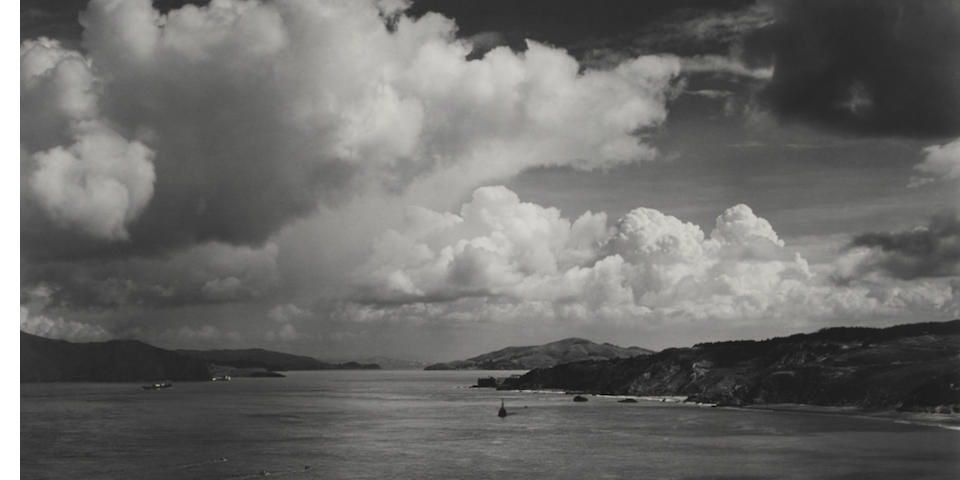 Ansel Adams (1902-1984); The Golden Gate before the Bridge, San Francisco, California;