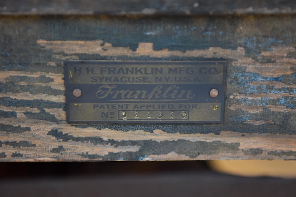 <b>1912 Franklin Model G Touring</b><br />Chassis no. 12837G<br />Engine no. 14446