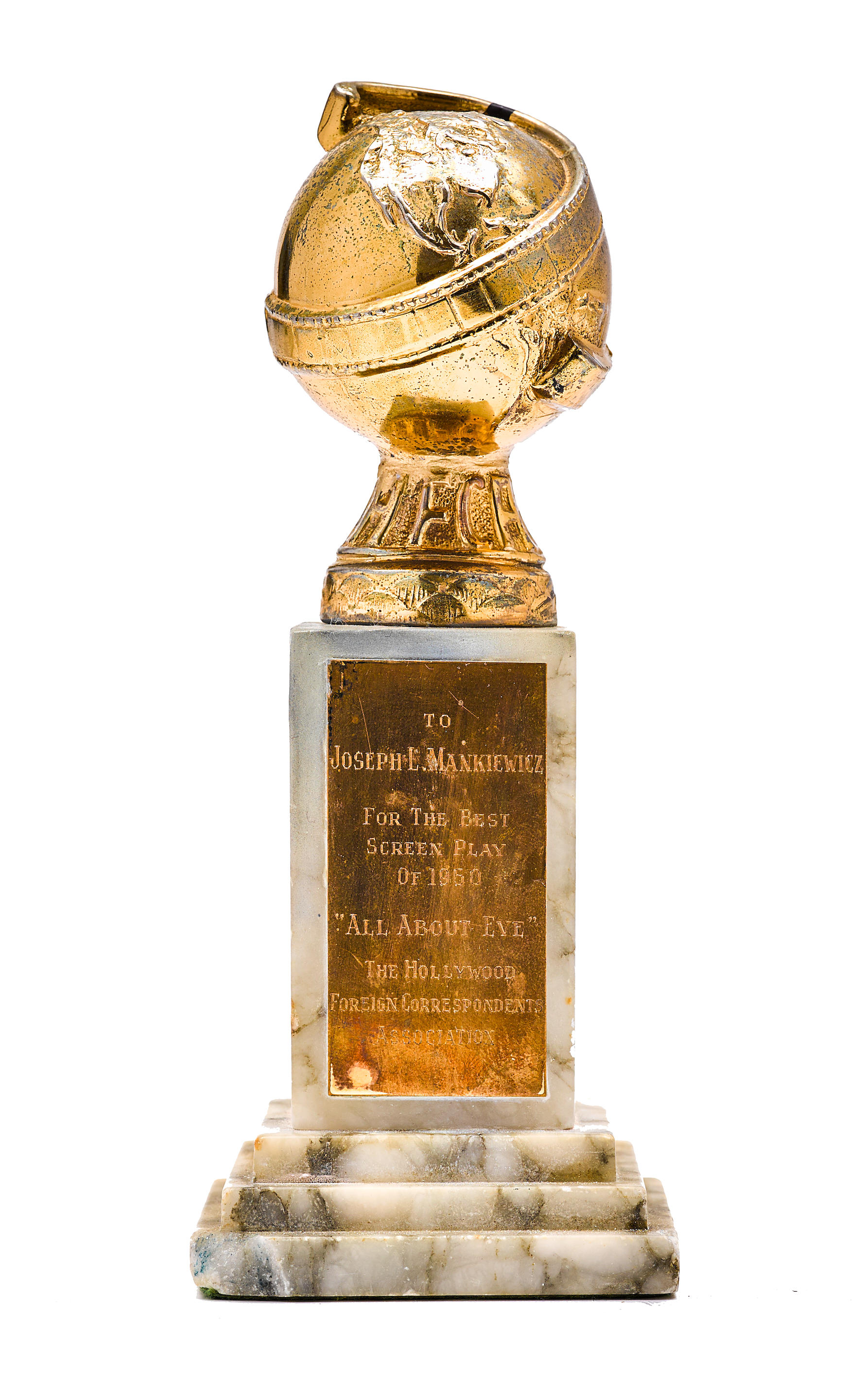 A Joseph L. Mankiewicz Golden Globe Award for All About Eve