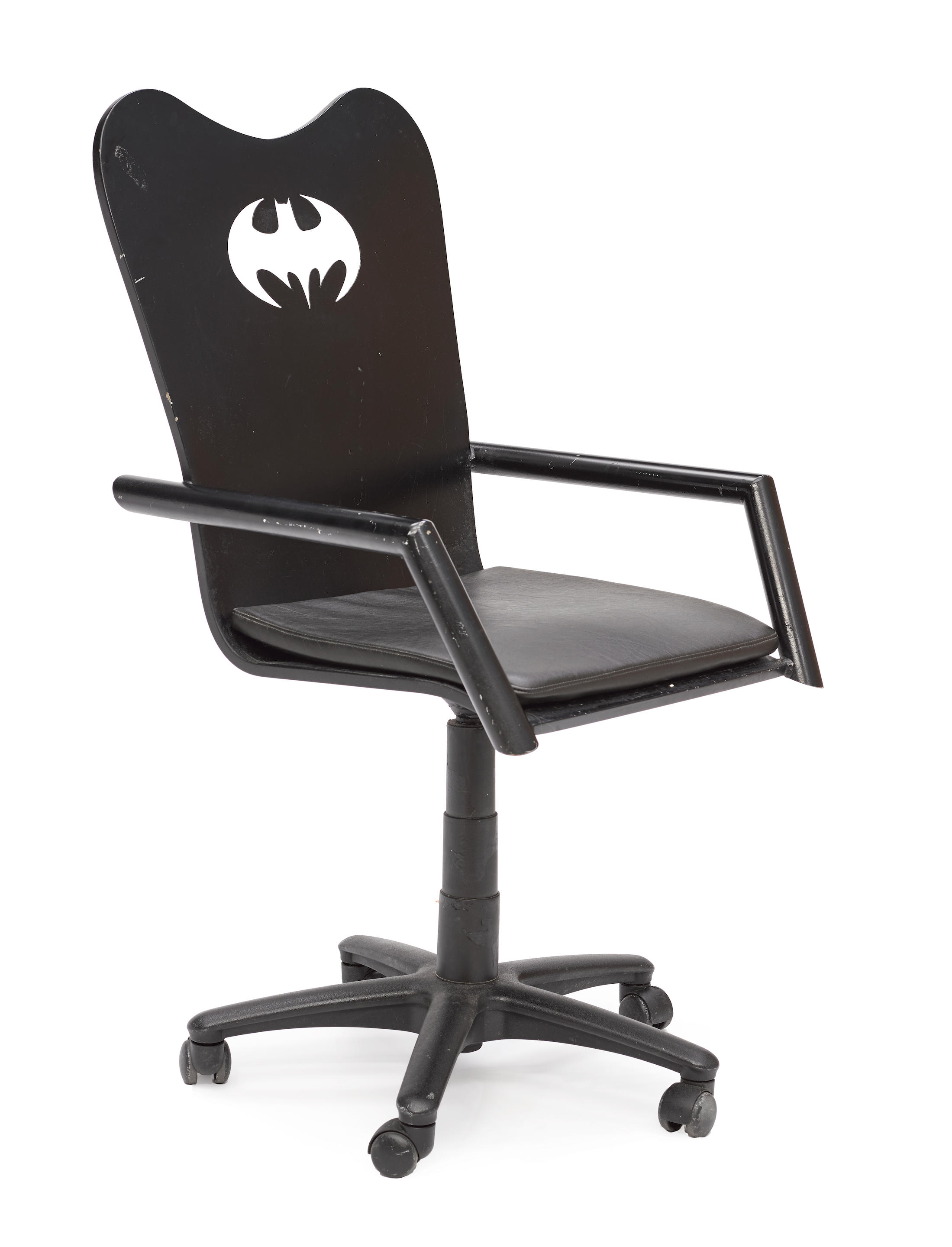 A Bat Symbol chair from the Batcave in Batman and Robin