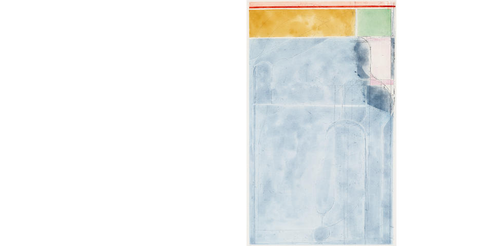 Richard Diebenkorn (1922-1993); Large Light Blue, from Eight Color Etchings;