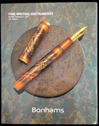BONHAMS FINE WRITING INSTRUMENTS: December 4th, 2017 Limited Edition Hardcover Catalogue