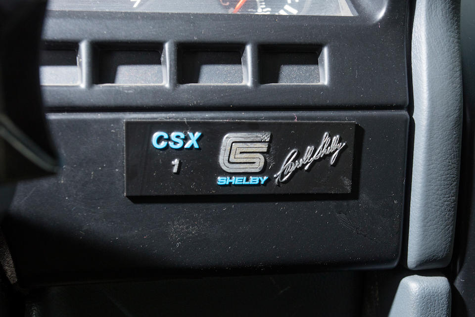 <b>1987 Dodge CSX</b><br />VIN. 1B3B544F2HN513458