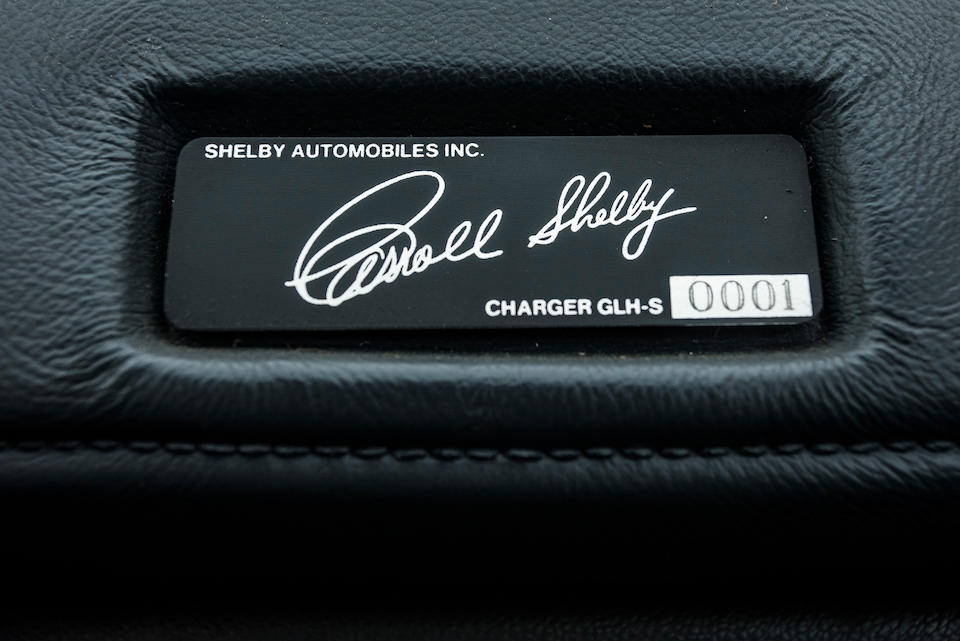 <b>1987 Dodge Shelby Charger GLH-S</b><br />VIN. 1B3BZ64E3HD588876