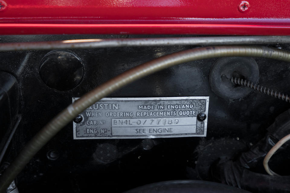 <b>1959 Austin-Healey 100-6 BN4</b><br />Chassis no. BN4L077189