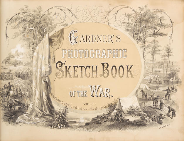 GARDNER, ALEXANDER. 1821-1882. Gardner's Photographic Sketch Book of the War.  Washington: Philip & Solomons, [1865-1866].
