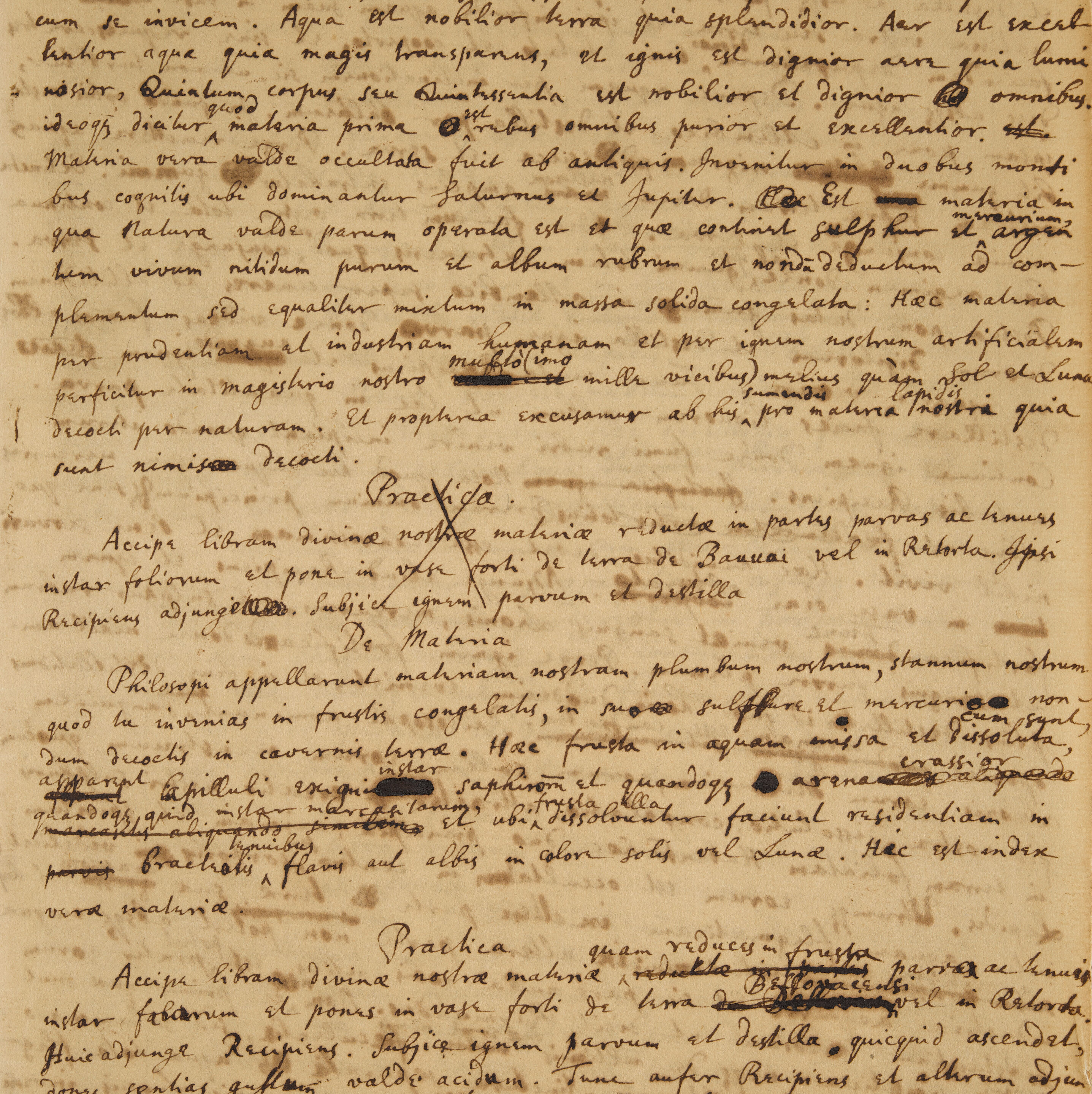 Bonhams Newton Isaac 1642 1727 Autograph Manuscript In Latin Being Detailed Instructions On Making The Philosopher S Stone Titled On The Upper Wrapper Opus Galli Anonymi