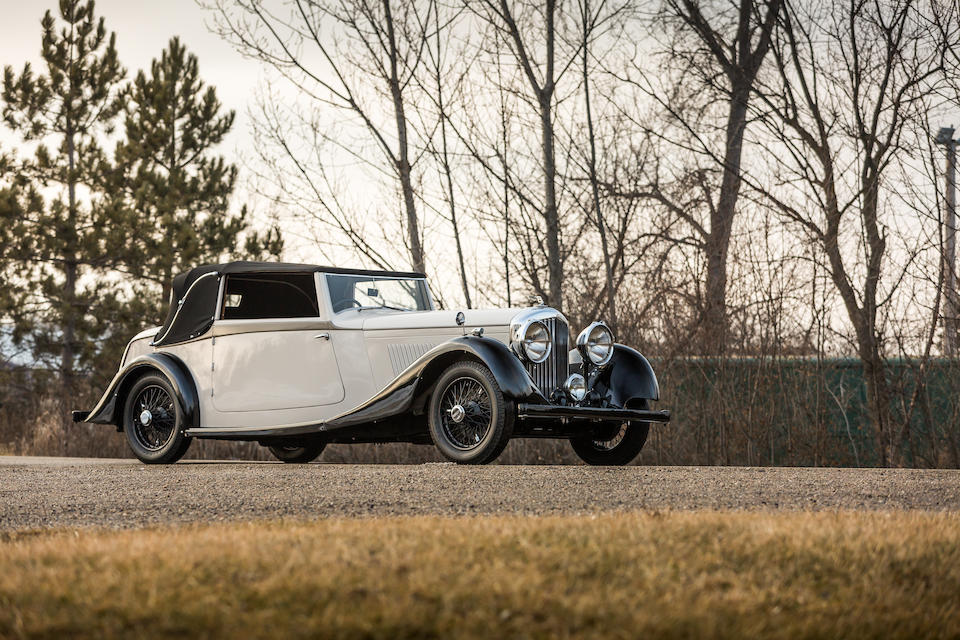 <b>1936 Bentley 4&#188; Liter Drophead Coupe</b><br />Chassis no. B57KU<br />Engine no. Z6BM