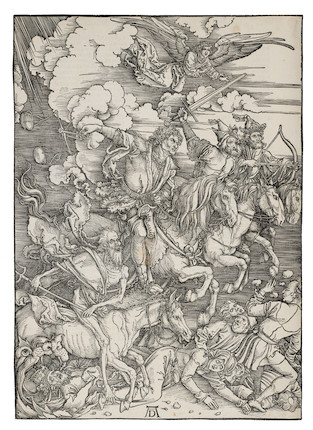 Albrecht Dürer (1471-1528); The Four Horsemen of the Apocalypse, from The Apocalypse; image 2