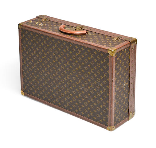 Bonhams : A Louis Vuitton Alzer hard sided suitcase numbered 993067 circa 1980