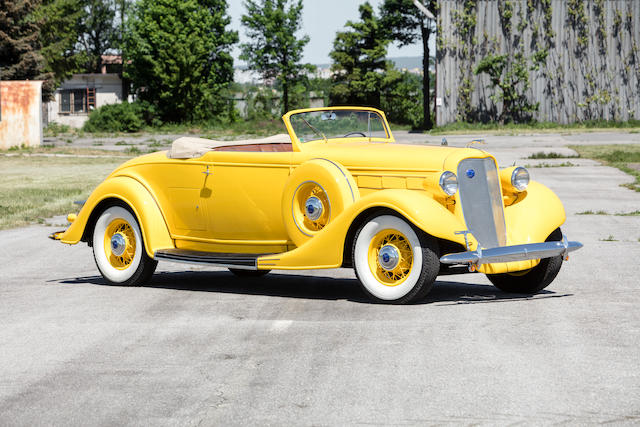 <b>1935 Lincoln K Convertible Roadster</b><br />Chassis no. K3991<br />Engine no. K5627