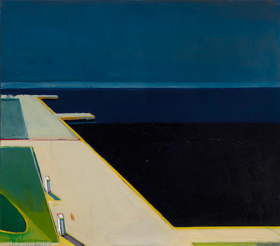 Raimonds  Staprans (B. 1926) Seaside Docks, 2007