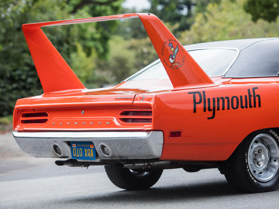 <b>1970 Plymouth Superbird</b><br />Chassis no. RM23U0A160720
