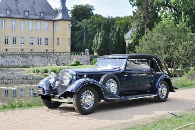 <b>1934 Horch 780 B Cabriolet</b><br />Chassis no. 78380<br />Engine no. 50321