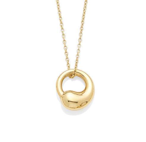 An 18k gold 'Eternal Circle' necklace, Elsa Peretti for Tiffany & Co., Spanish