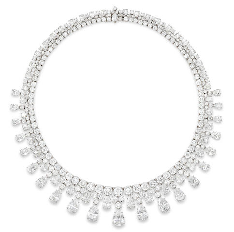 Bonhams : A diamond necklace, Harry Winston,