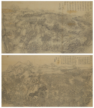 TWO IMPERIAL COPPERPLATE PRINTS Daoguang Period, 1830 image 1
