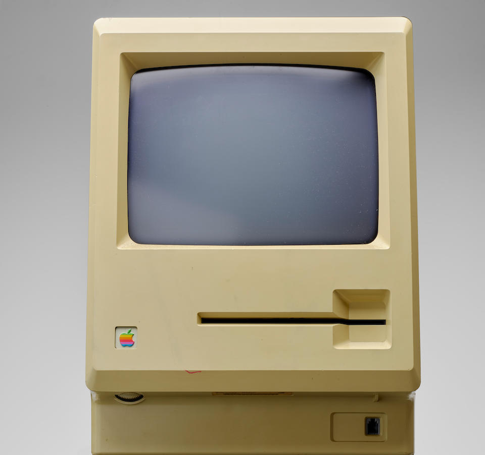 APPLE MACINTOSH PROTOTYPE. Prototype of the Macintosh Personal Computer, with 5-1/4 inch "Twiggy" disk drive,