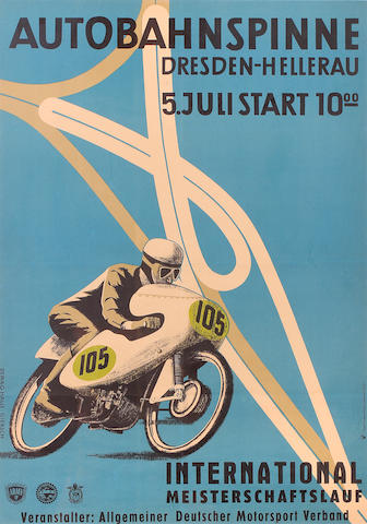 An Autobahnspinne advertisement poster,