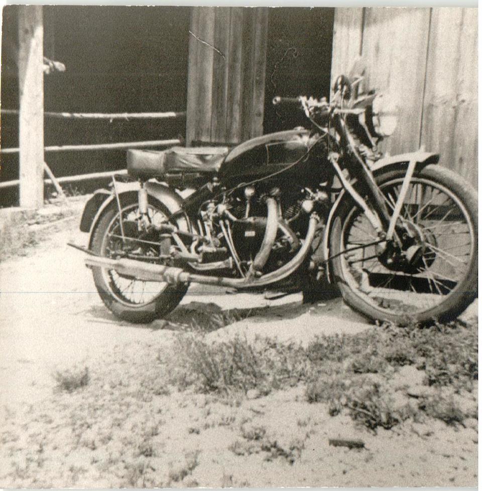 The ex-Hans St&#228;rkle, 2nd example built, 5 owners and history from new, present owner for 50 years, 1949 Vincent 998cc Black Lightning Series-B Frame no. RC3548 Engine no. F10AB/1C/x1648