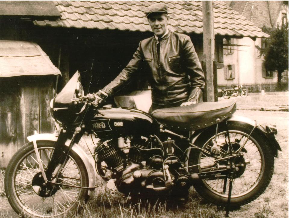 The ex-Hans St&#228;rkle, 2nd example built, 5 owners and history from new, present owner for 50 years, 1949 Vincent 998cc Black Lightning Series-B Frame no. RC3548 Engine no. F10AB/1C/x1648