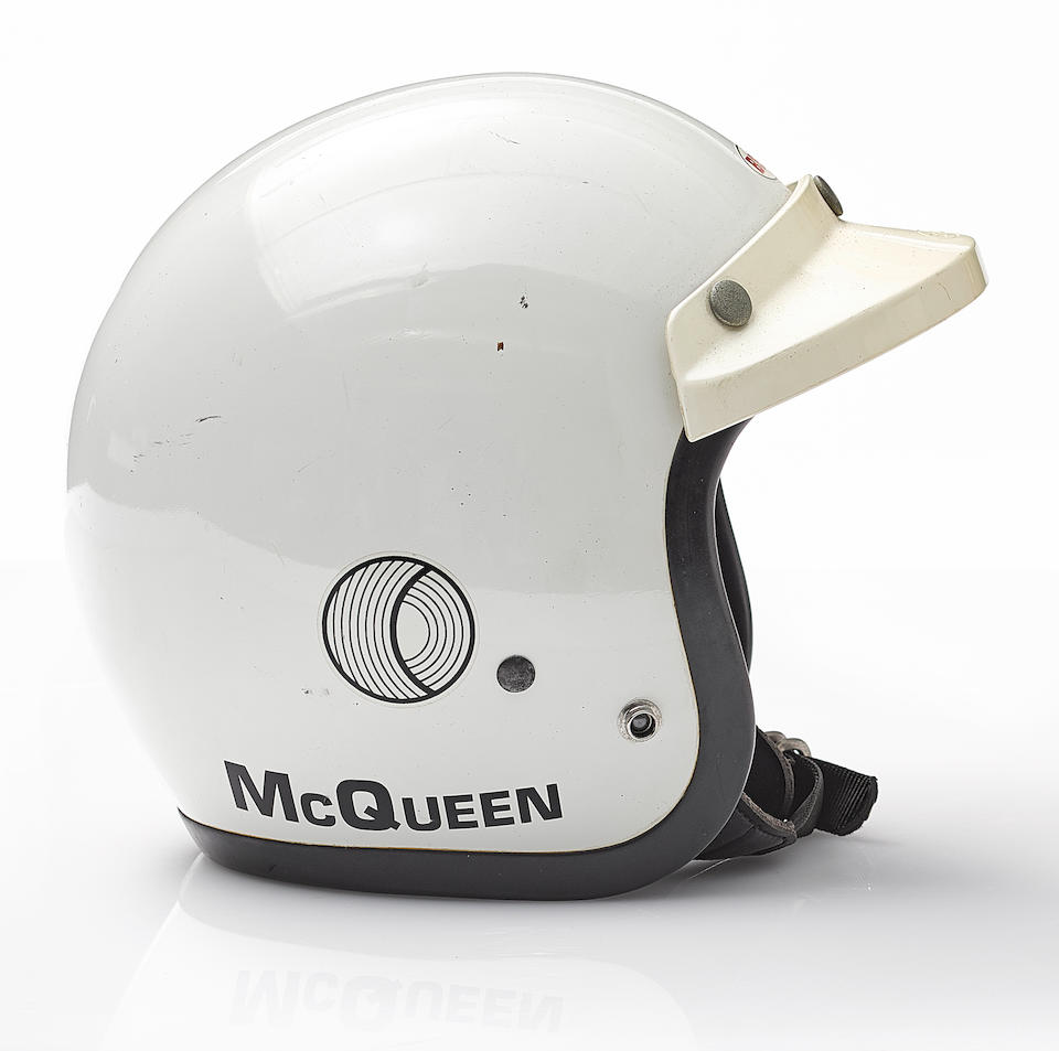 Formerlly owned by Steve McQueen,c.1970 Bell Motorcycle Helmet