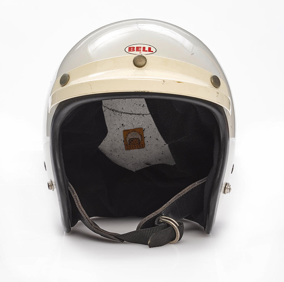 Formerlly owned by Steve McQueen,c.1970 Bell Motorcycle Helmet