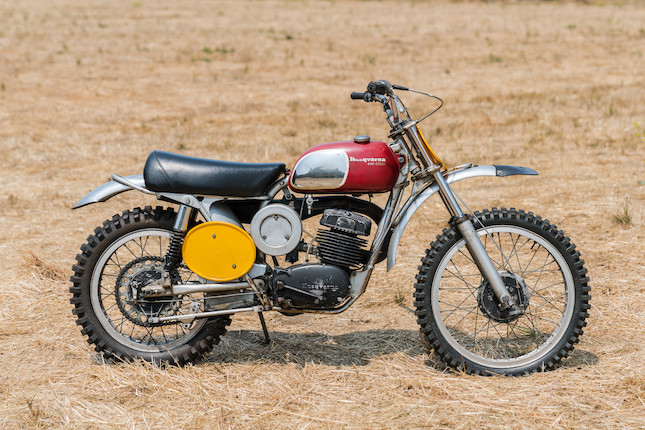 Owned and ridden by Steve McQueen in the film On Any Sunday,1970 Husqvarna 400 Cross Frame no. MH1341 Engine no. 401124 image 1