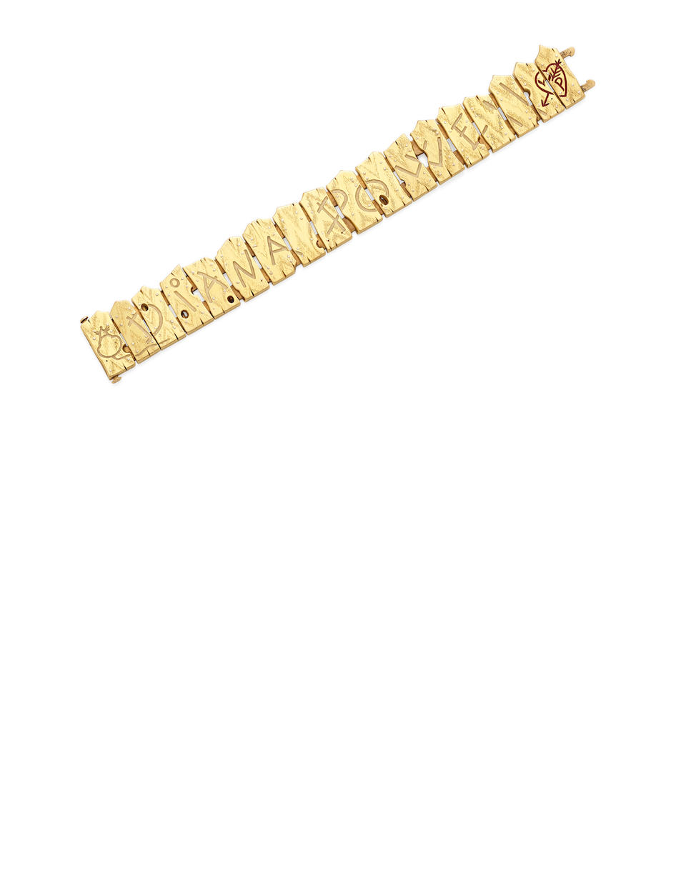 An enamel and gold bracelet, Brock & Co.