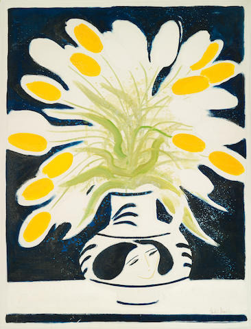 Andr&#233; Brasilier (born 1929) Le Bouquet de Chantal 42 1/6 x 35 1/6 in (115 x 90 cm) (Painted in 1972)