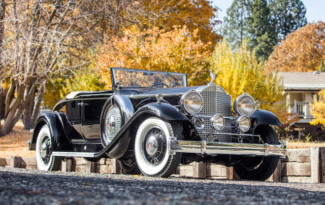 <b>1932 Packard Super Eight Coupe Roadster</b><br />Chassis no. 193823<br />Engine no. 193823