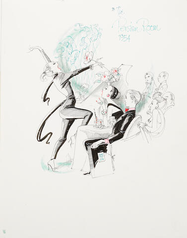 Bonhams An Original Hilary Knight Watercolor Depicting Kay