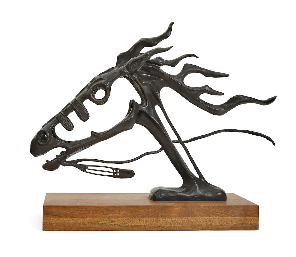 An Allan Houser bronze, "War Pony," 1978
