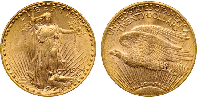 1924-S $20 AU58 NGC