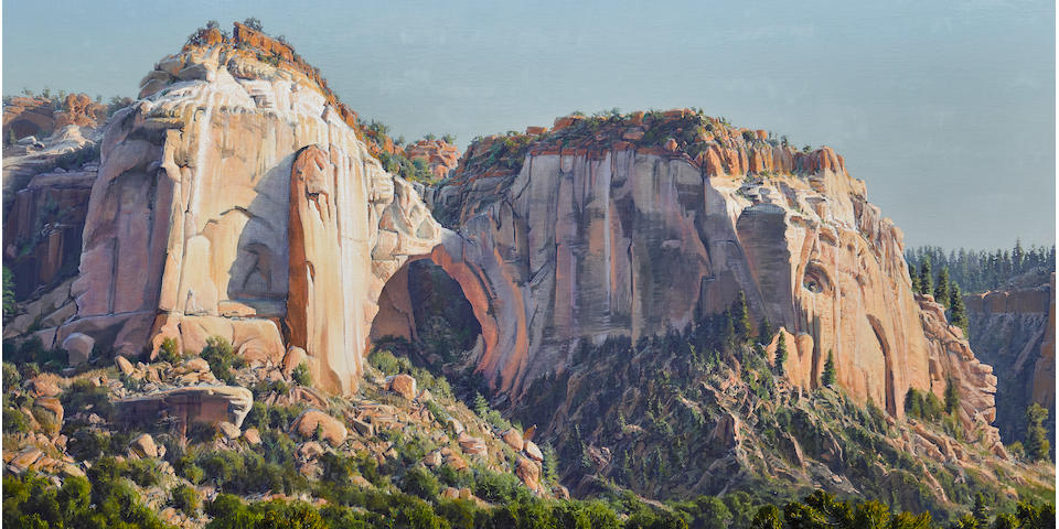 Wilson Hurley (1924-2008) La Ventana, New Mexico 60 x 96in
