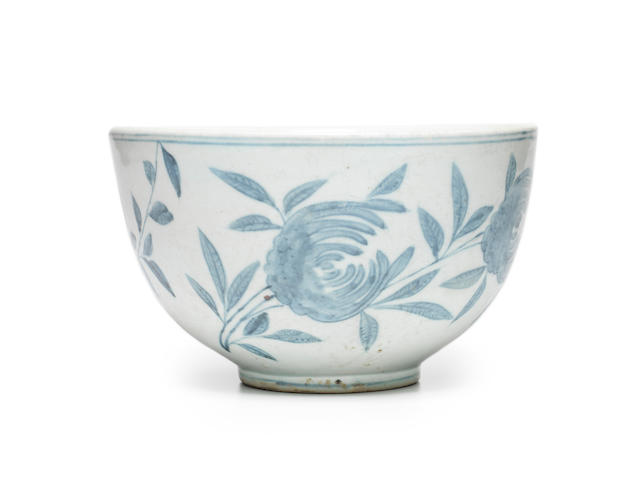 A blue and white deep porcelain bowl Joseon dynasty (1392-1897), 18th/19th century
