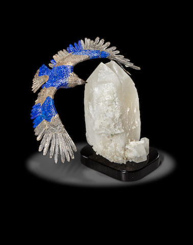 Lapis Lazuli and Silver Eagle by Luis Alberto Quispe Aparicio