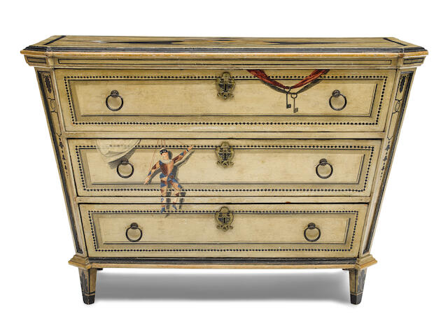 Bonhams An Italian Neoclassical Tromp L Oeil Decorated And Bonhams An Italian Neoclassical Tromp L Oeil Decorated And