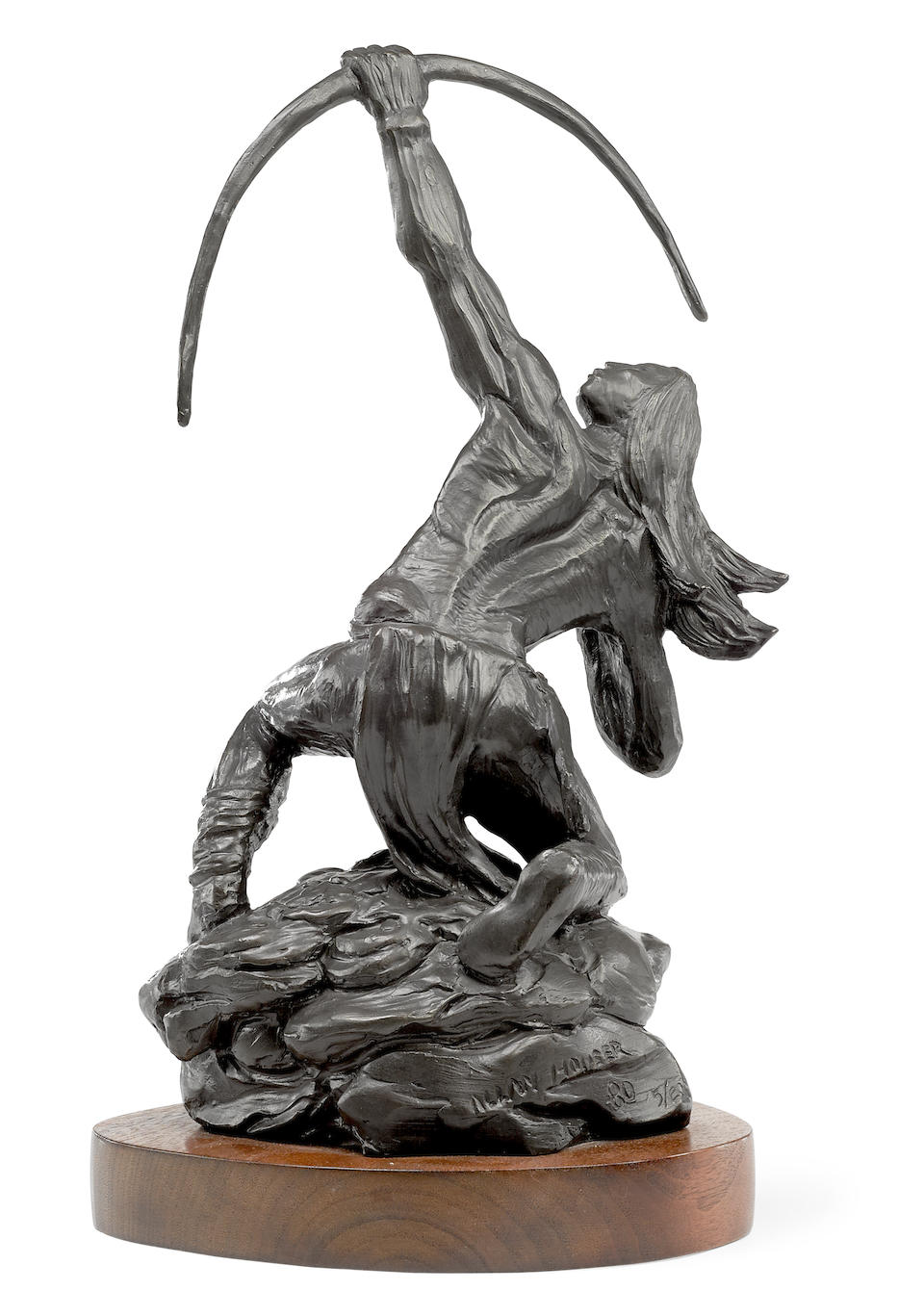 An Allan Houser bronze, "Sacred Rain Arrow," 1980