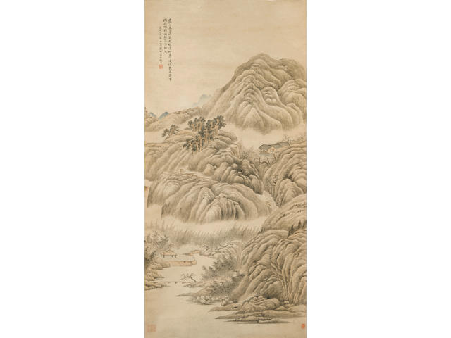 Dai Xi (1801-1860)  Landscape, 1846