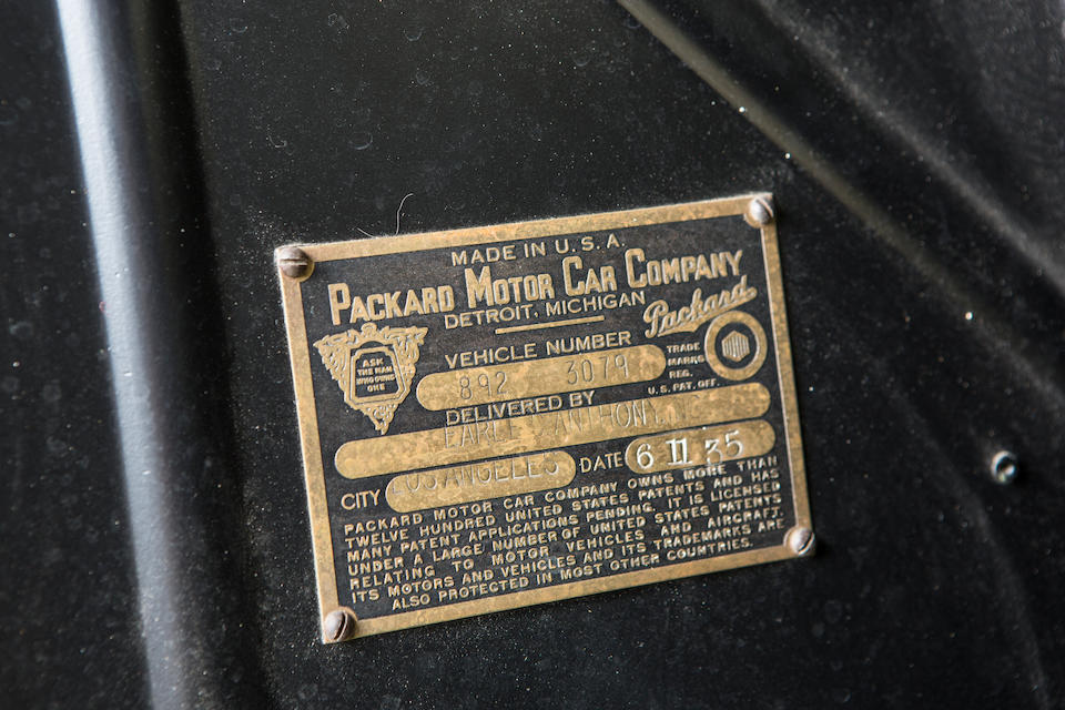 <B>1935 Packard 120 4 Door Sedan</b><br /> Chassis no. 8923079