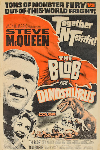 A pair of posters for The Blob / Dinosaurus