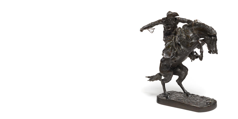 Frederic Remington (1861-1909) The Broncho Buster 22 1/2in high  (Modeled in 1895, cast circa 1911.)