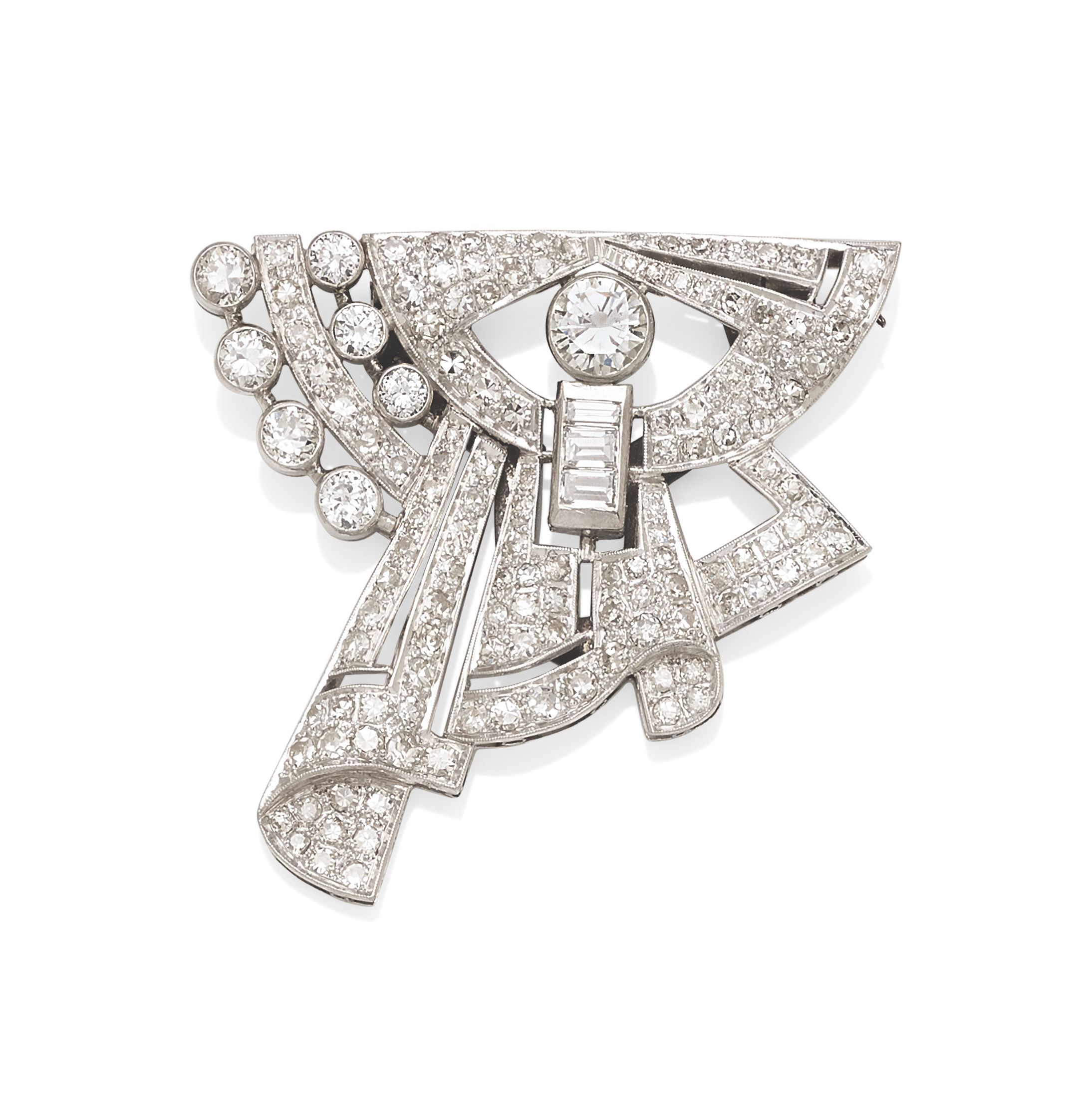 A diamond clip