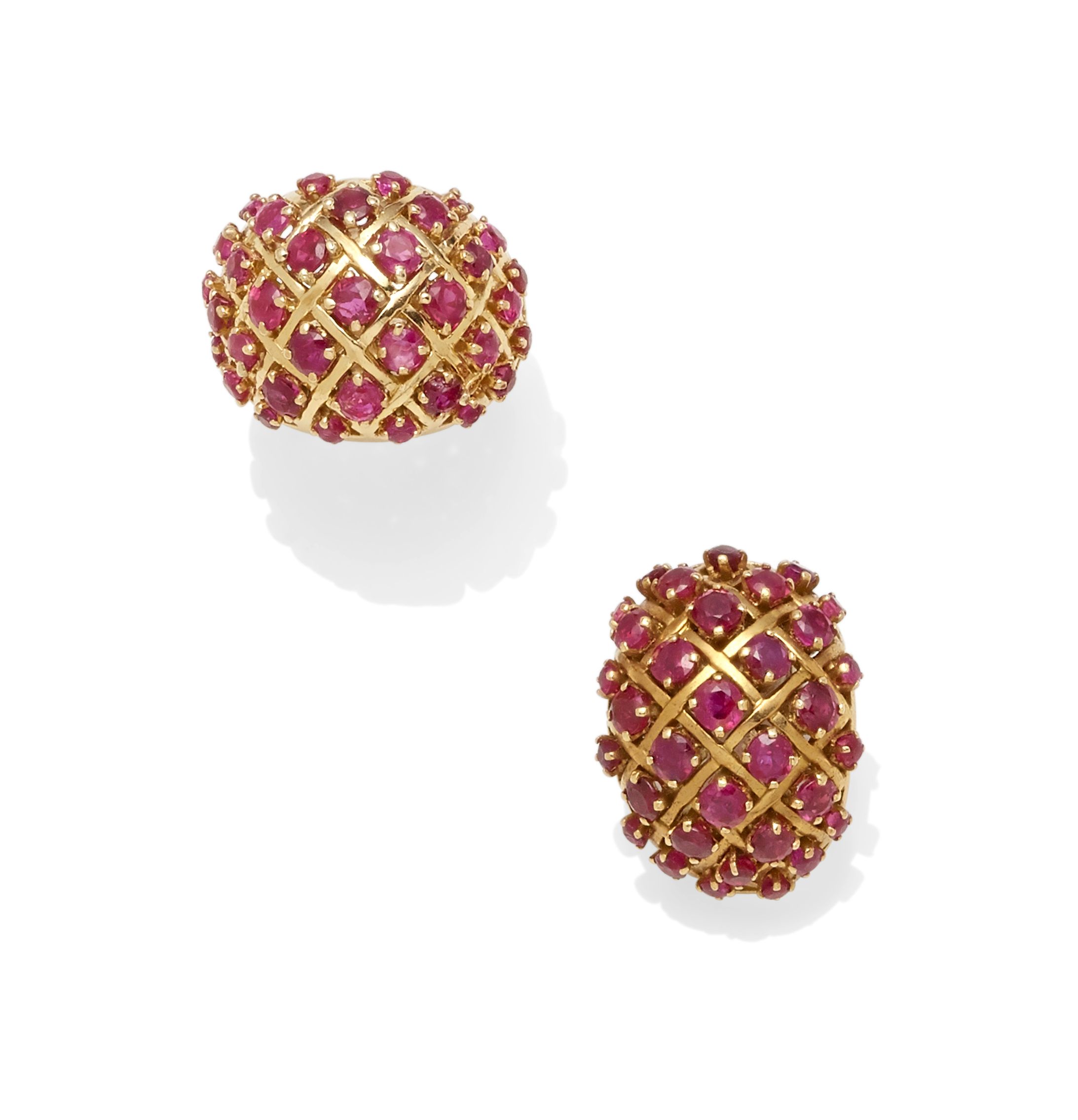A ruby clip and ring