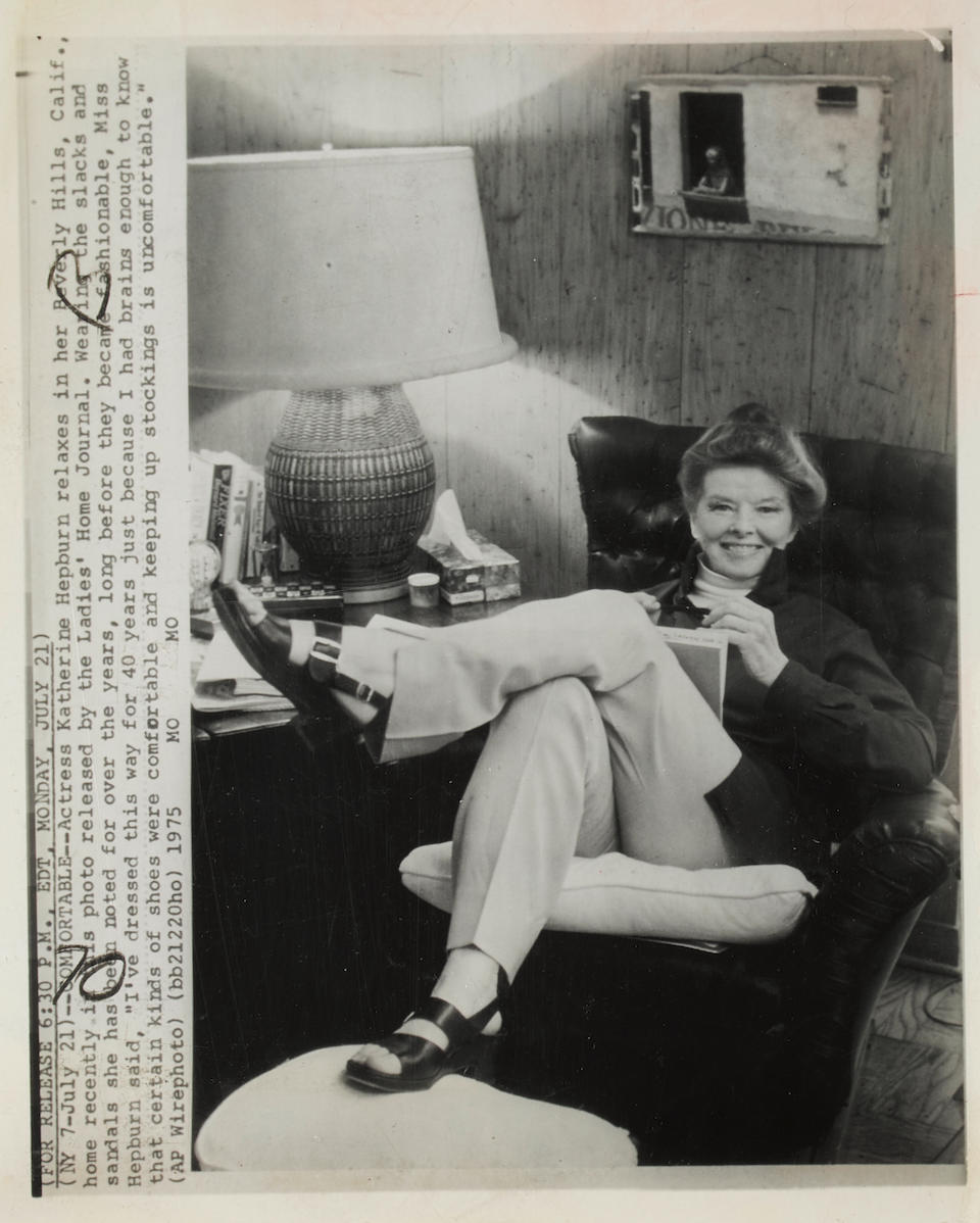 A Spencer Tracy rocking chair given to him by Katharine Hepburn
