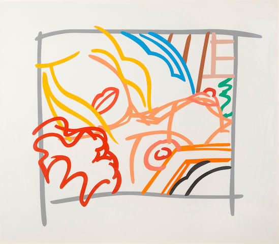 Tom Wesselmann (1931-2004); Bedroom Blonde Doodle with Photo;